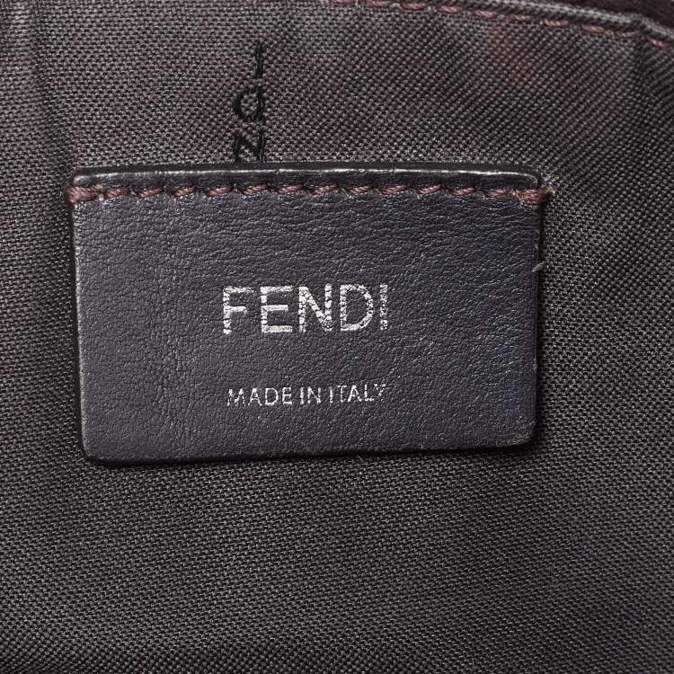 Pre Owned Fendi Blue/Beige Leather Medium By The Way Bag