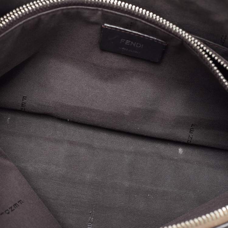 Pre Owned Fendi Blue/Beige Leather Medium By The Way Bag
