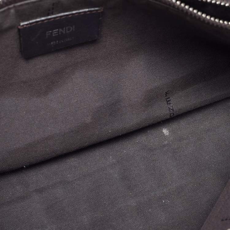 Pre Owned Fendi Blue/Beige Leather Medium By The Way Bag