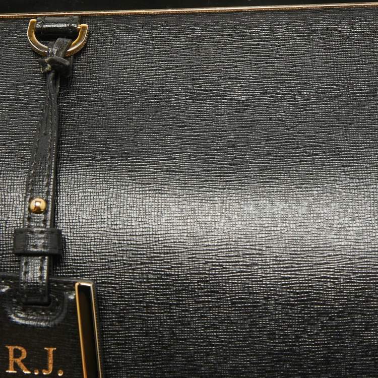 Pre Owned Fendi Black Leather Small 2Jours Tote