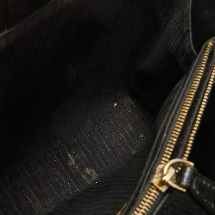 Pre Owned Fendi Black Leather Small 2Jours Tote