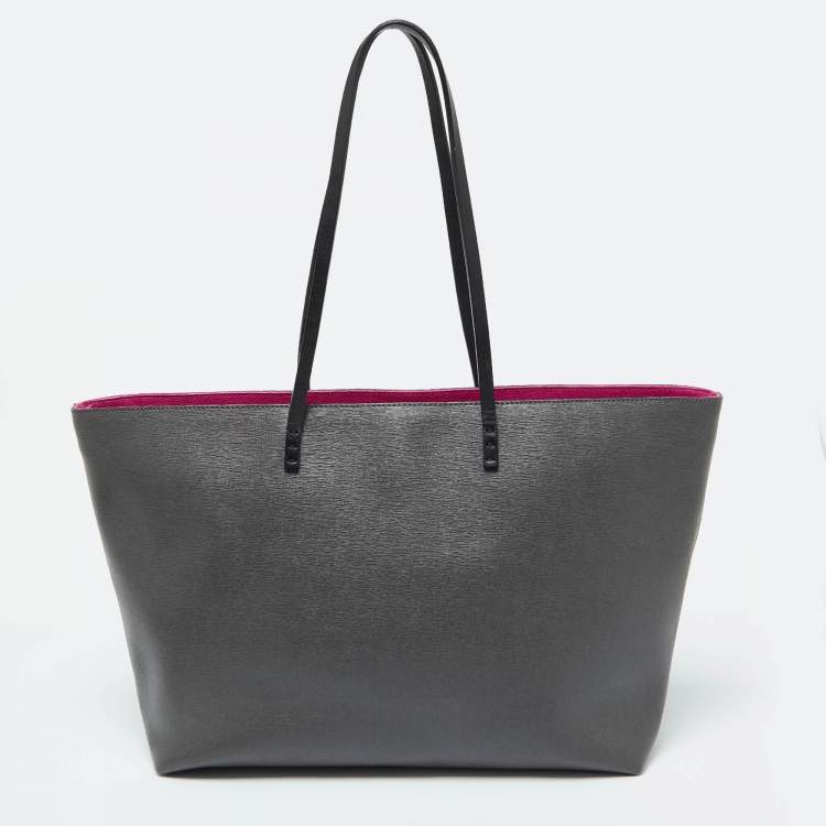 Pre Owned Fendi Tri Color Leather Monster Roll Tote