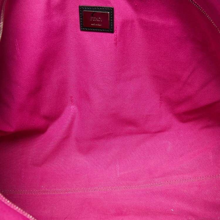 Pre Owned Fendi Tri Color Leather Monster Roll Tote