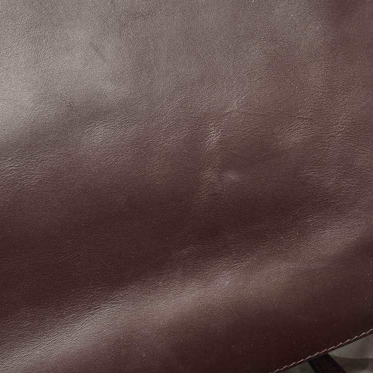 Pre Owned Fendi Multicolor Leopard Print Shearling and Leather Large Baguette Bag