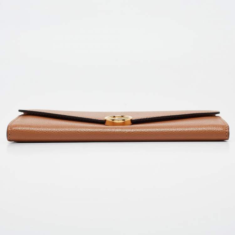 Pre Owned Fendi Brown Leather F is Fendi Continental Wallet