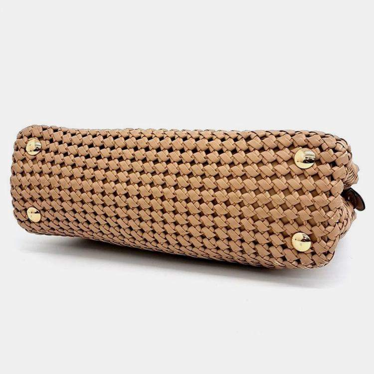 Pre Owned Fendi Interlace Peekaboo Medium bag