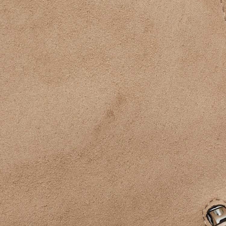 Pre Owned Fendi Multicolor Leather Medium Eye Detail Kan I Top Handle Bag