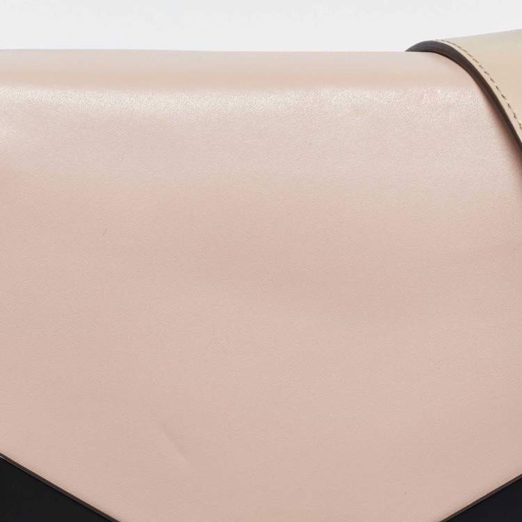 Pre Owned Fendi Multicolor Leather Medium Eye Detail Kan I Top Handle Bag
