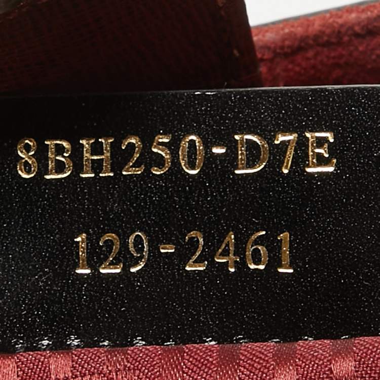 Pre Owned Fendi Red Leather Medium 2Jours Tote