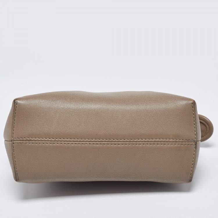 Pre Owned Fendi Beige Leather By The Way Crossbody Bag