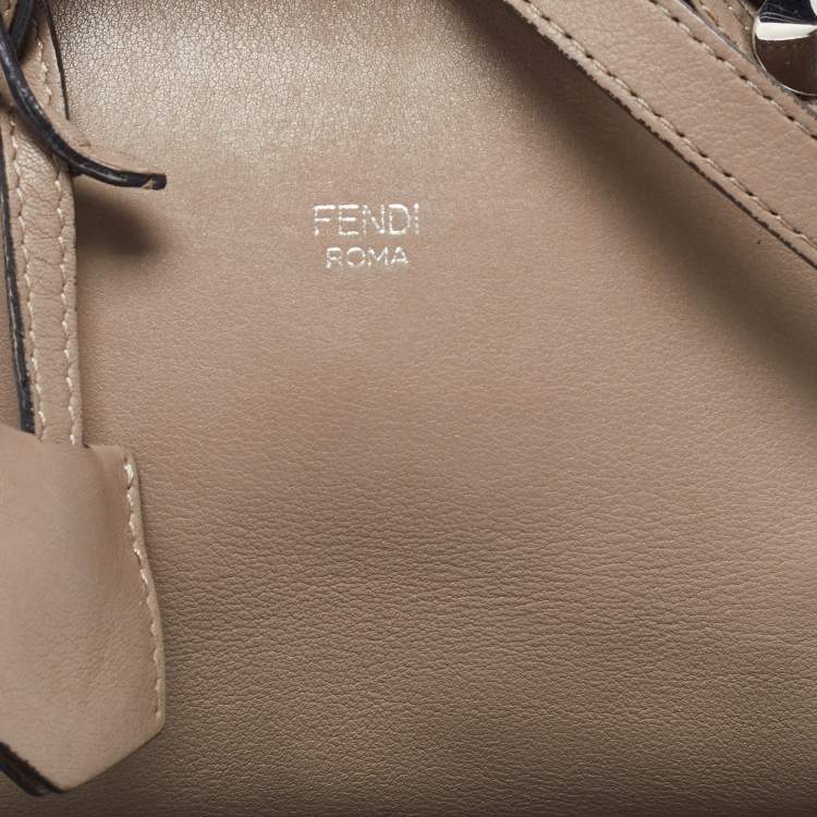 Pre Owned Fendi Beige Leather By The Way Crossbody Bag