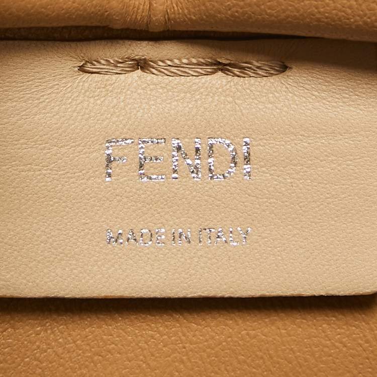 Pre Owned Fendi Beige Leather Mini 3Jours Tote