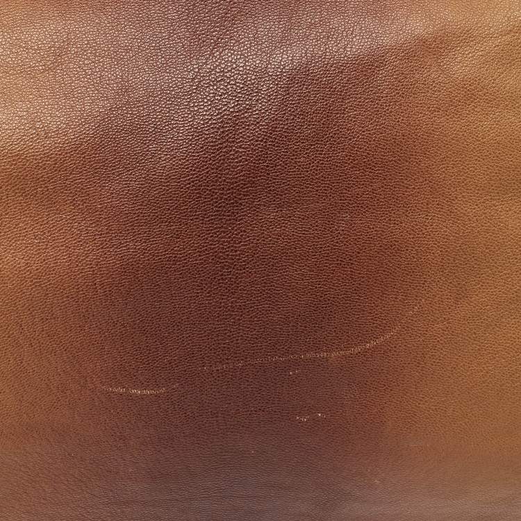 مملوكة مسبقًا Fendi Brown Ombre Leather and Calf Hair Lining Large Peekaboo Top Handle Bag