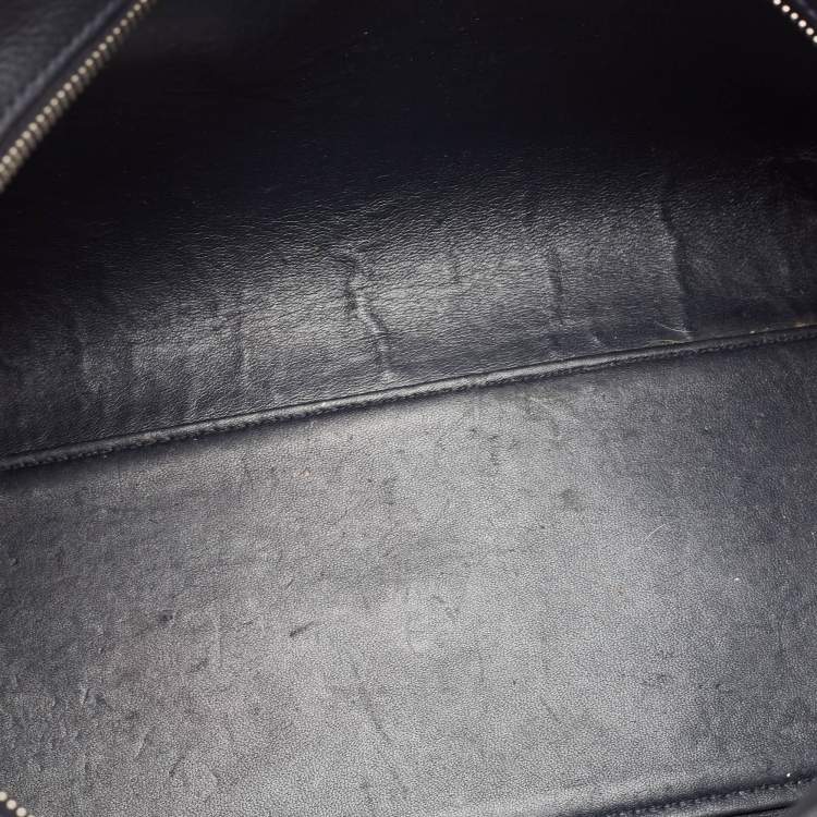مملوكة مسبقًا Fendi Navy Blue Leather Medium 3Jours Tote