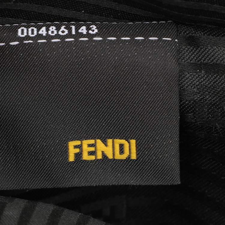 Pre Owned Fendi Black Leather Medium 2Jours Tote