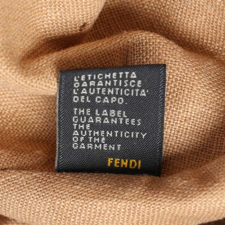 Pre Owned Fendi Tobacco Zucca Canvas and Leather Baby Spy Bag