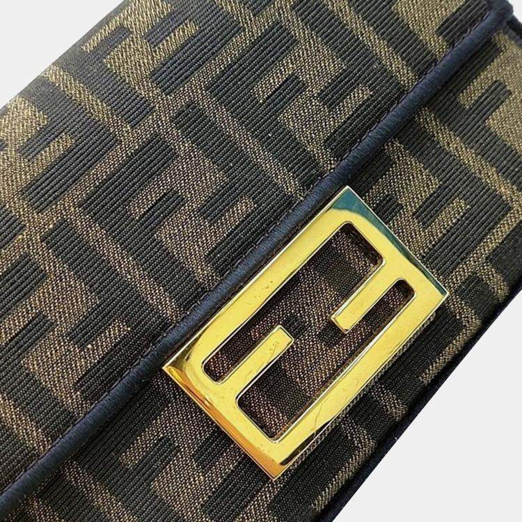 Pre Owned Fendi Zucca baguette bag mini