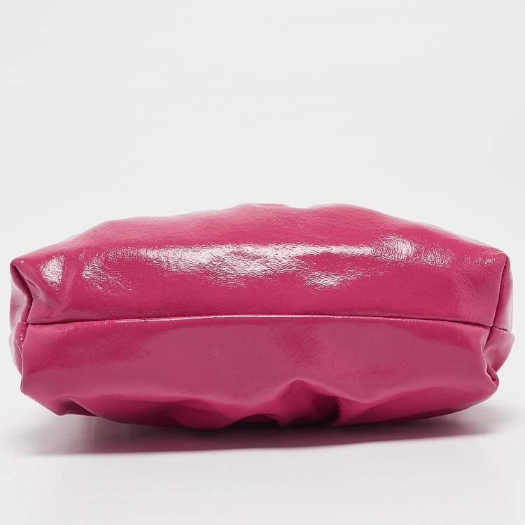 Pre Owned Fendi Pink Patent Leather Mini Chef Bag