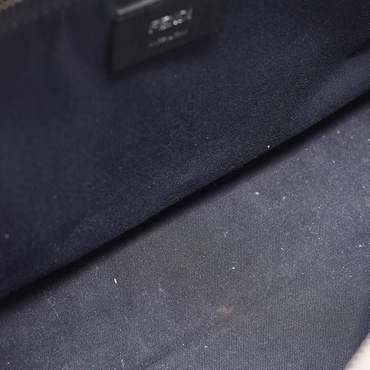 Pre Owned Fendi Blue/Pink Leather Large By The Way Boston Bag