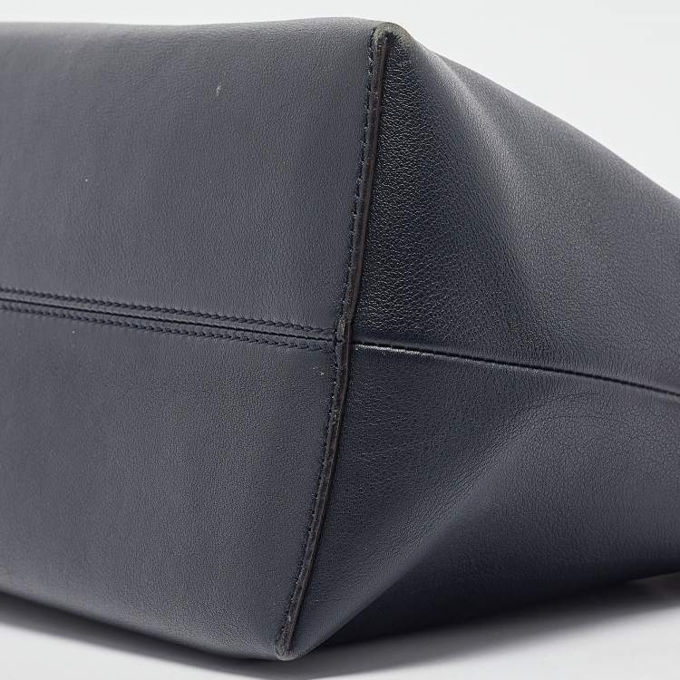 Pre Owned Fendi Blue/Pink Leather Large By The Way Boston Bag