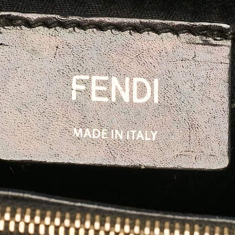Pre Owned Fendi Black Leather Small 2Jours Tote
