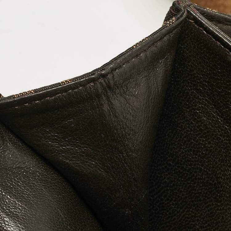 Pre Owned Fendi Tan/Brown Zucca Canvas Classico No.1 Top Handle Bag