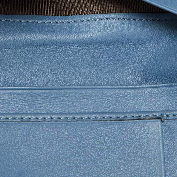 Pre Owned Fendi Burgundy Leather Peekaboo Trifold Wallet