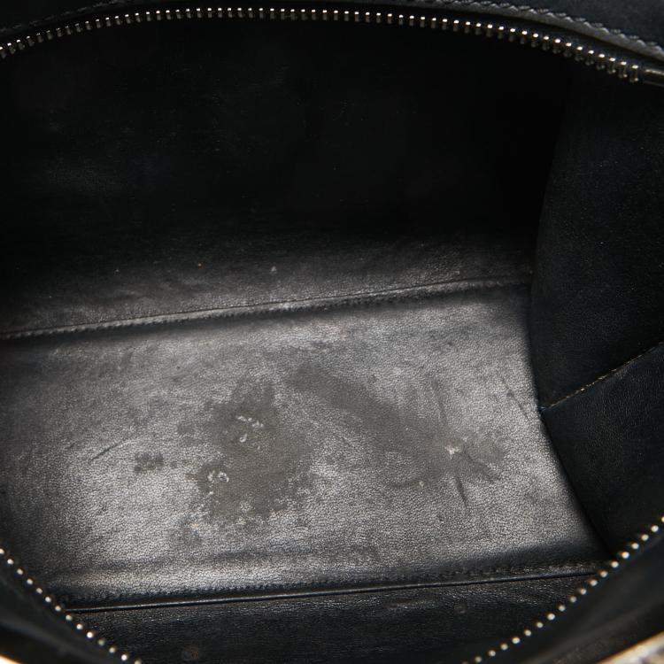 Pre Owned Fendi Black Leather Petite 3Jours Tote