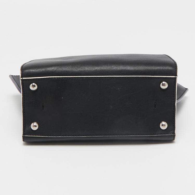 Pre Owned Fendi Black Leather Petite 3Jours Tote