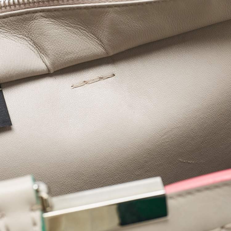 Pre Owned Fendi Grey Leather Medium 3Jours Tote