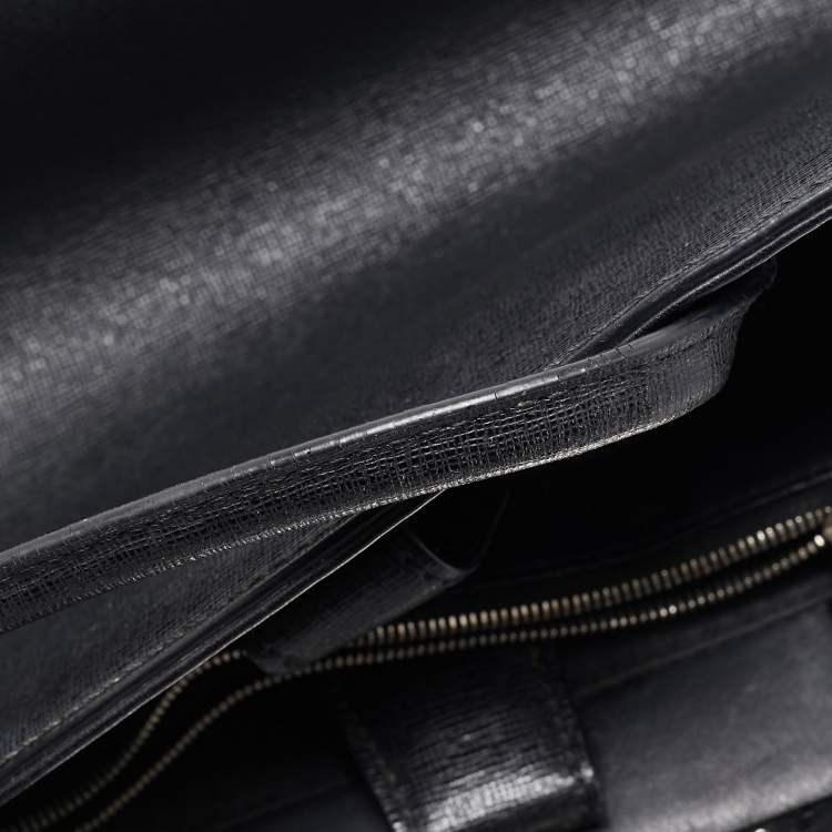 Pre Owned Fendi Black Leather Monster Petite Sac 2jours Tote