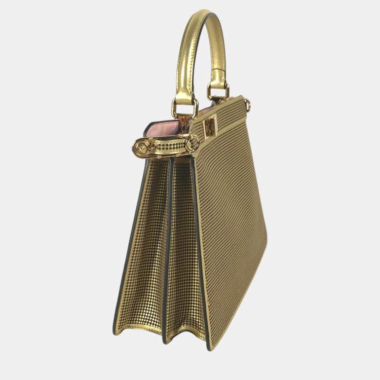 Pre Owned Fendi Gold pink Versace Shoulder Bag