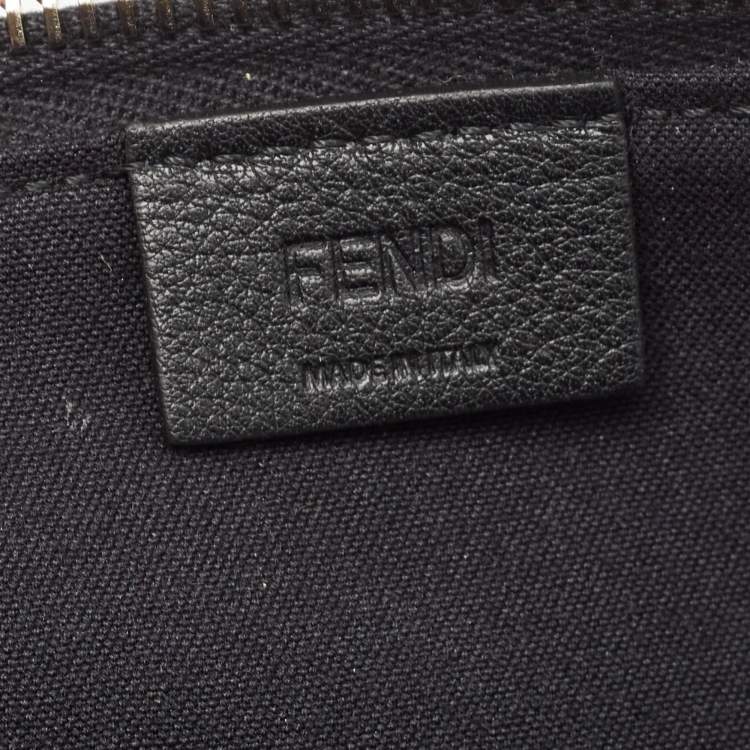 Pre Owned Fendi Multicolor Leather and Snakeskin Dolce Monster Clutch