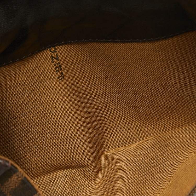Pre Owned Fendi Tobacco Zucca Canvas and Leather Spy Continental Wallet
