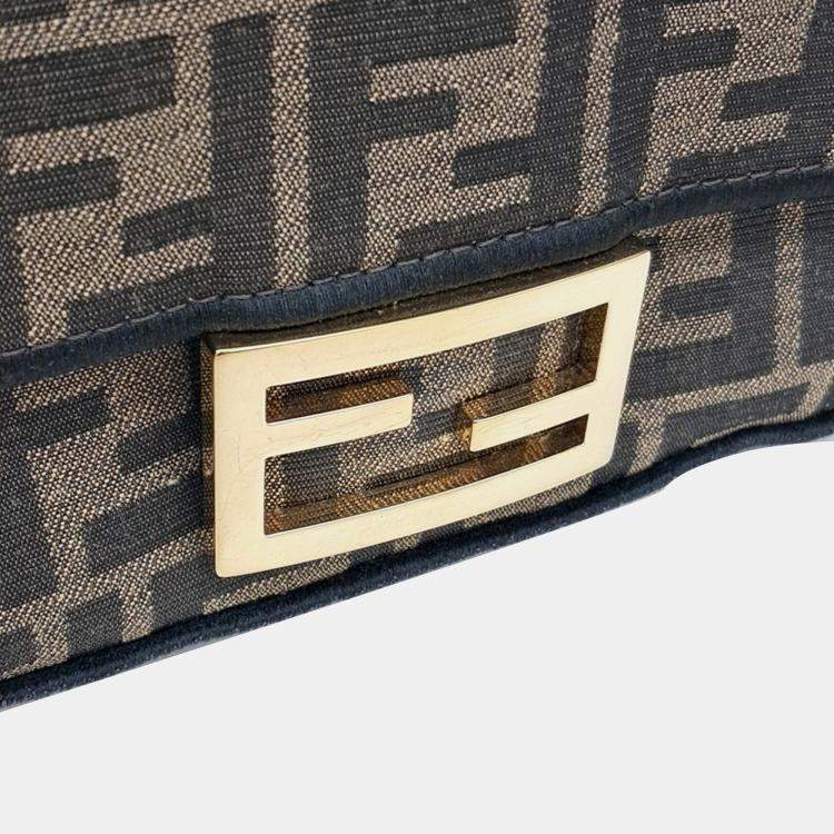Pre Owned Fendi Zucca mini baguette bag