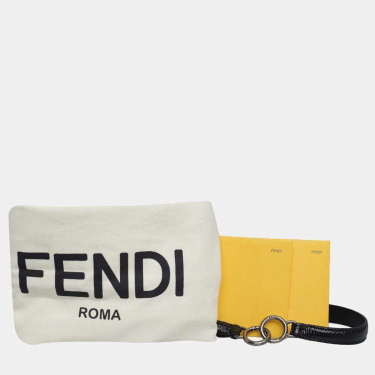 Pre Owned Fendi Brown Leopard-Print Calf Hair Large Peekaboo Bag