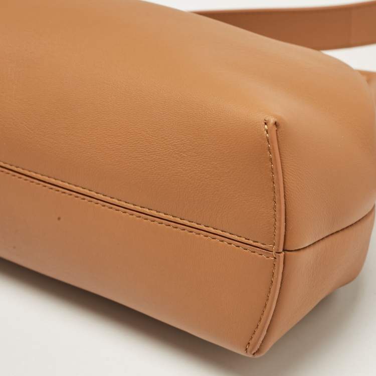 Pre Owned Fendi Brown Leather Medium First Shoulder Bag