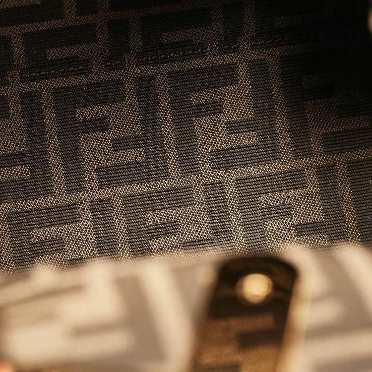 Pre Owned Fendi Brown Leather Medium First Shoulder Bag
