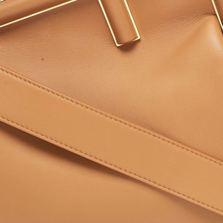 Pre Owned Fendi Brown Leather Medium First Shoulder Bag