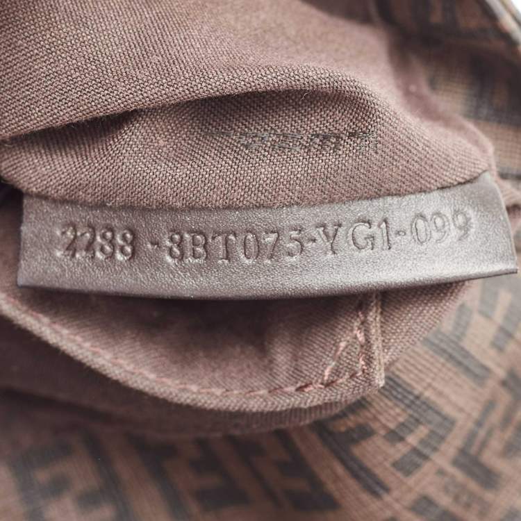 Pre Owned Fendi Tobacco Zucchino Coated Canvas Flap Messenger Bag