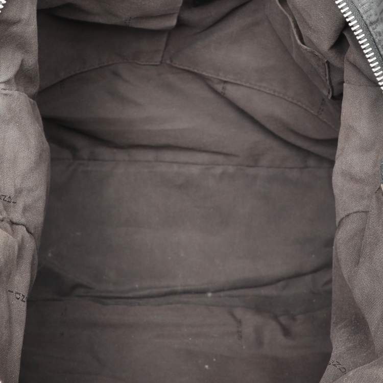 مملوكة مسبقًا Fendi Black Zucchino Nylon Front Pocket Shoulder Bag