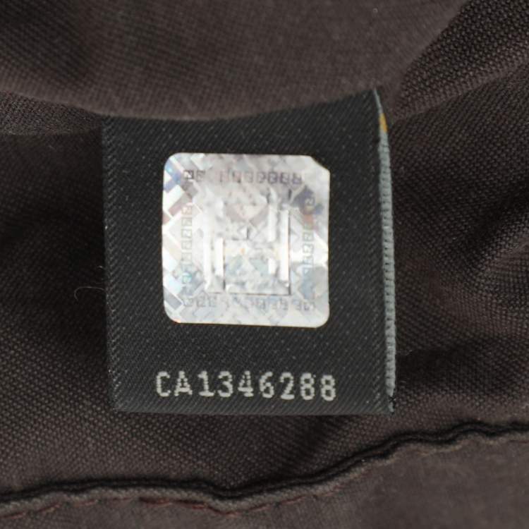 مملوكة مسبقًا Fendi Black Zucchino Nylon Front Pocket Shoulder Bag