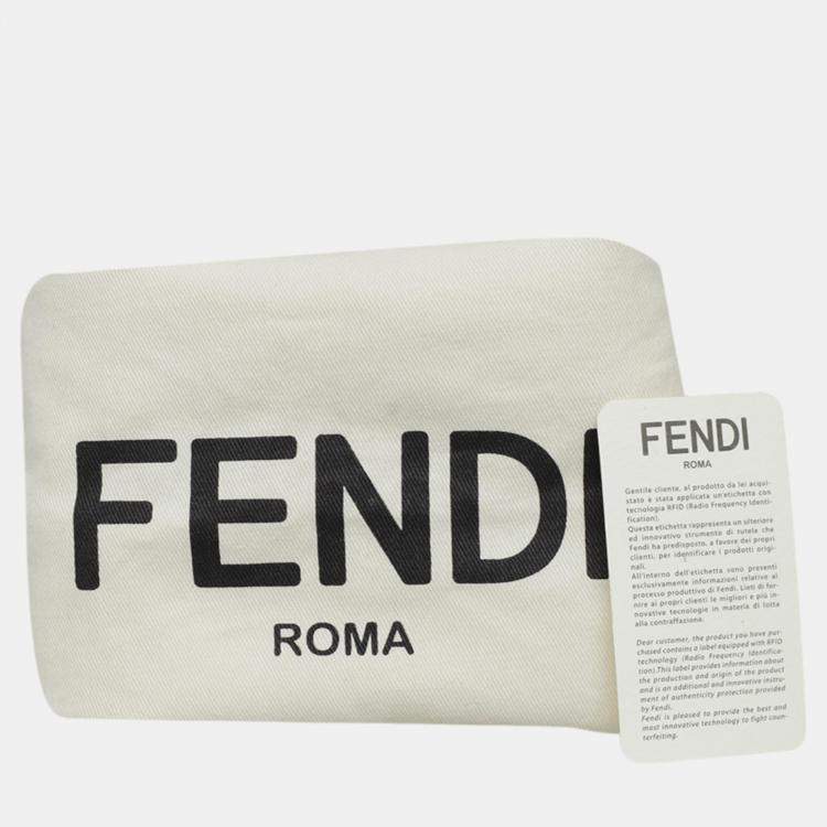 Pre Owned Fendi Maroon Leather Kan F Logo Chain Shoulder Bag 
