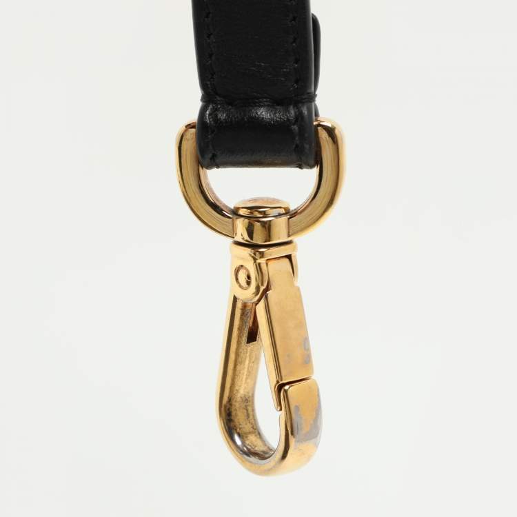 Pre Owned Fendi Black/Brown FF Embossed Leather Mini Camera Crossbody Bag
