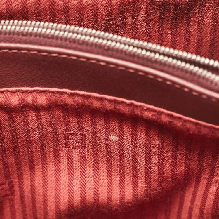 Pre Owned Fendi Multicolor Leather Small Patchwork 2Jours Tote