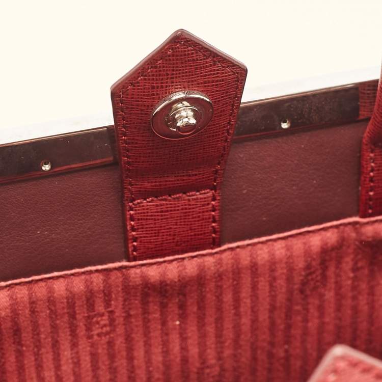 Pre Owned Fendi Multicolor Leather Small Patchwork 2Jours Tote