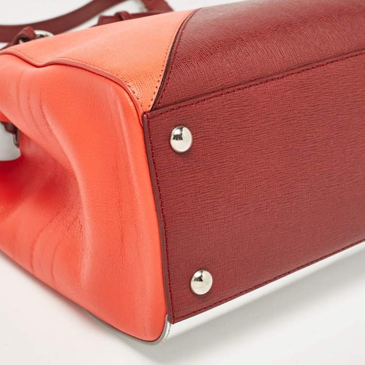 Pre Owned Fendi Multicolor Leather Small Patchwork 2Jours Tote