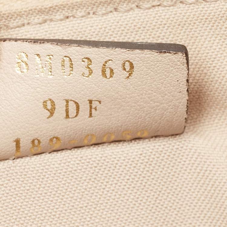 Pre Owned Fendi Beige Leather Rainbow Stud Crossbody Bag