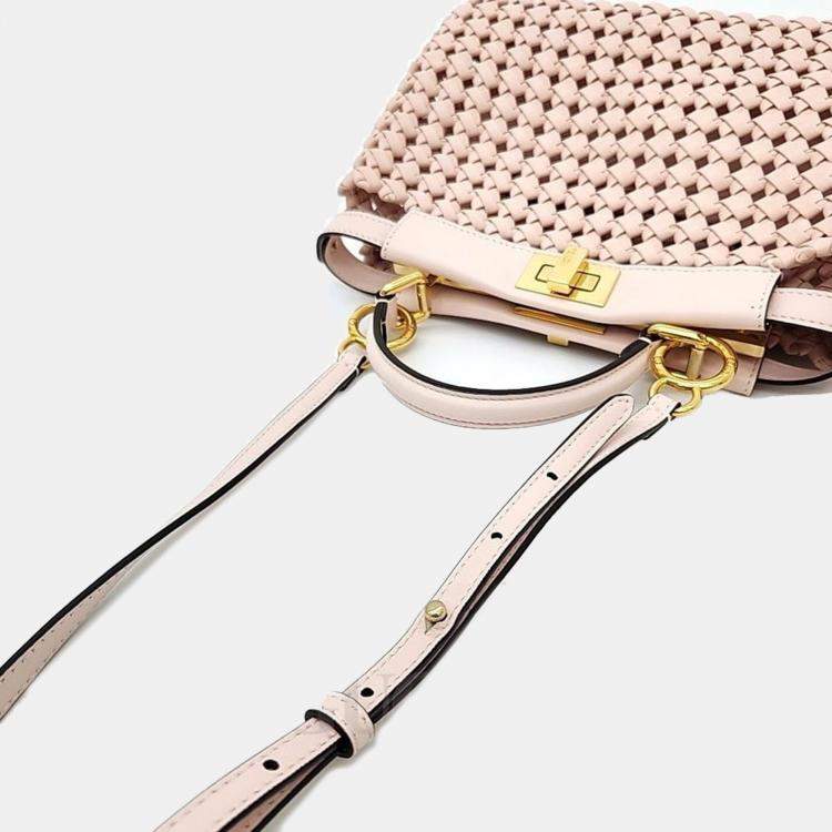 Pre Owned Fendi Nappa Peekaboo Mini bag