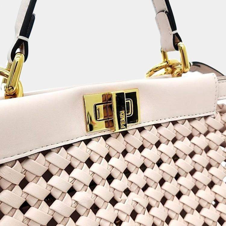 Pre Owned Fendi Nappa Peekaboo Mini bag